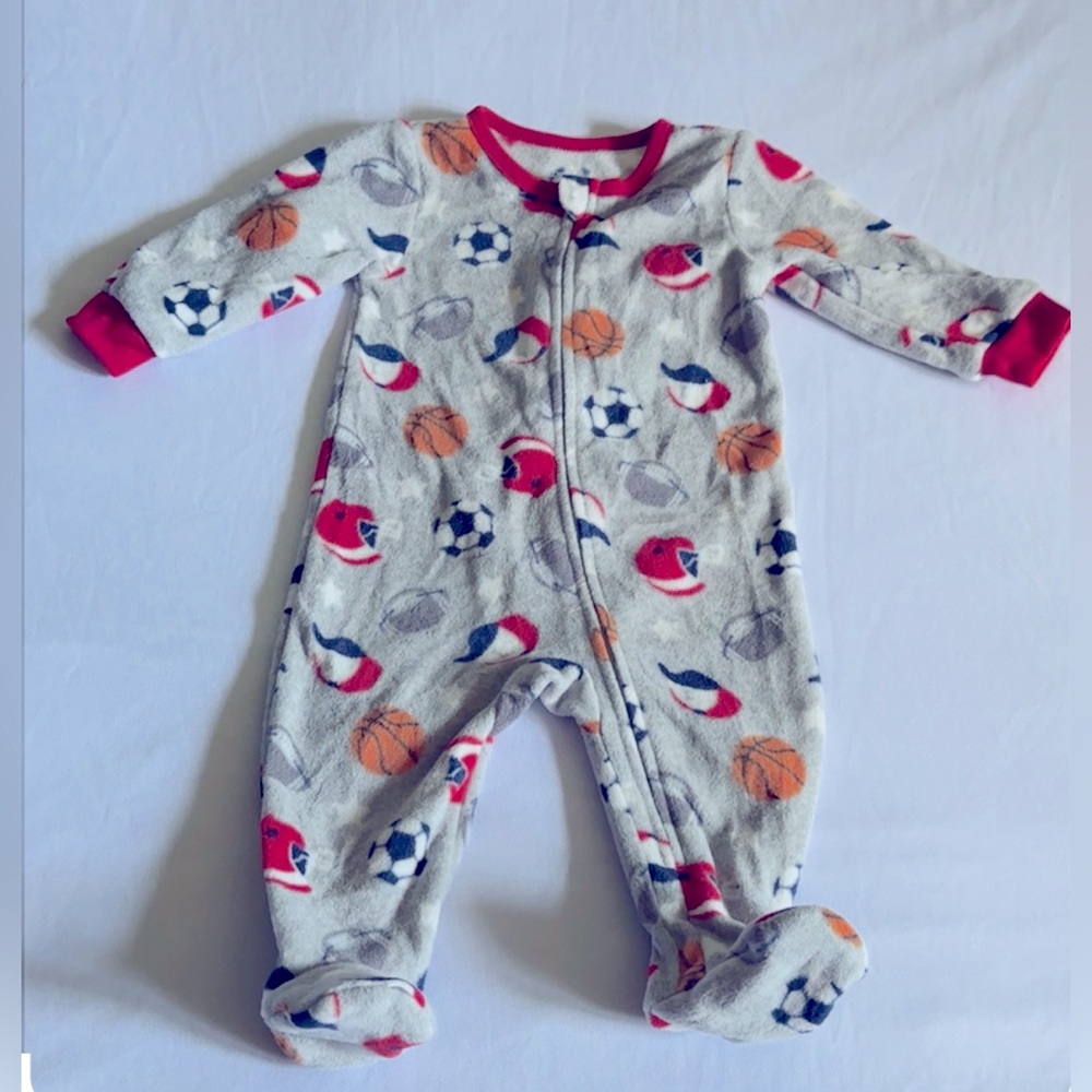 Absorba 6 months Gray Sports-Themed Kids One Piece